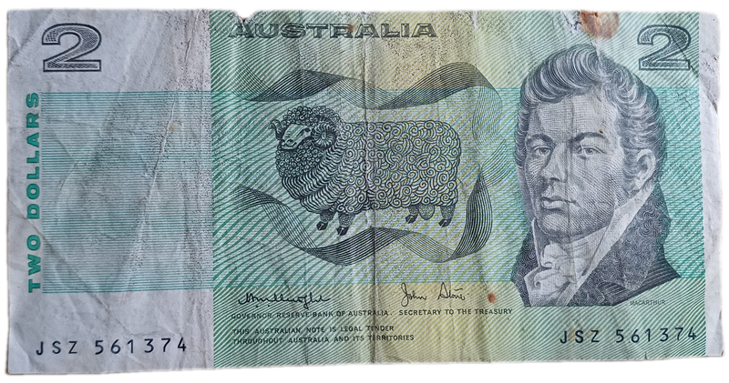Australia Bank Note 2 Dollars