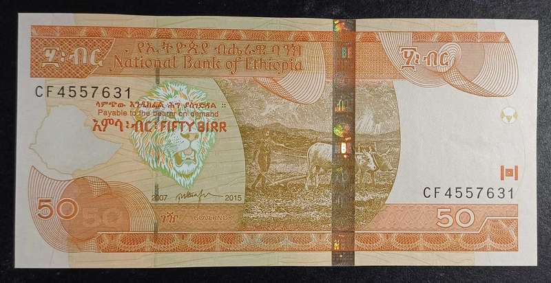 Bank of Ethiopia - 50 Birr