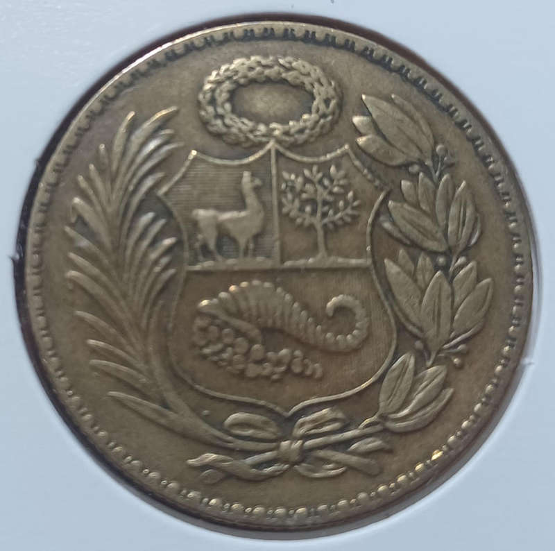 1941 Peru ½ Sol in Coin Flip