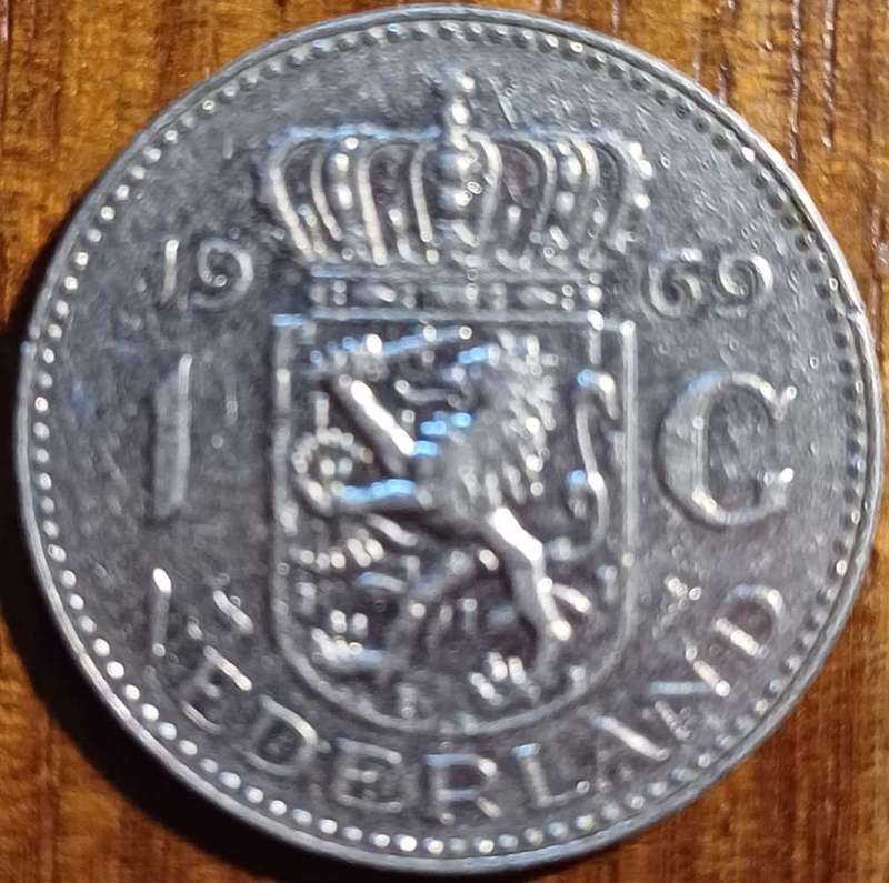 1969 Netherlands One Gulden