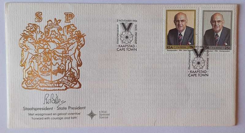 1990 R1 Nickel Proof Coin & FDC - P.W. Botha