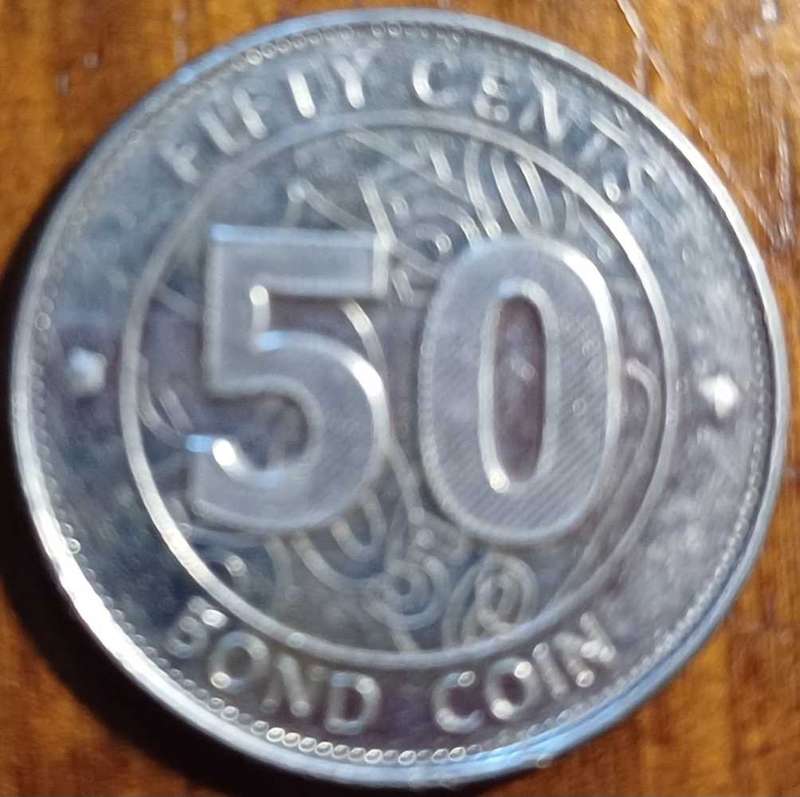 Zimbabwe Bond Coin - 50 cents 2014