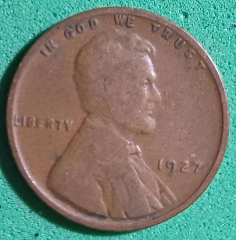 1927 USA 1 Cent, Lincoln