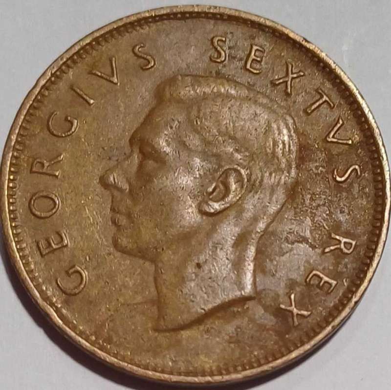 1952 SA Union Half Penny