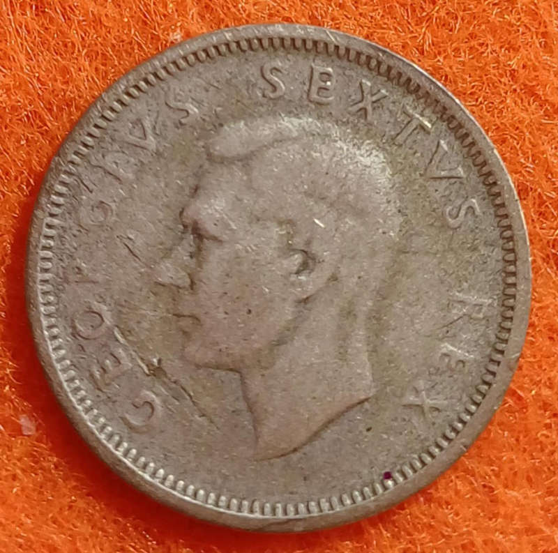 1952 Union Sixpence