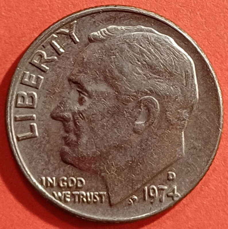 1974 USA 1 (One) Dime