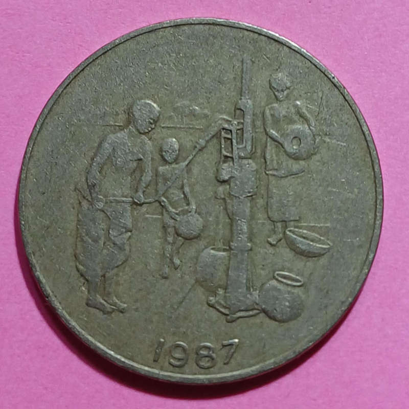 1987 Central Africa 10 Francs