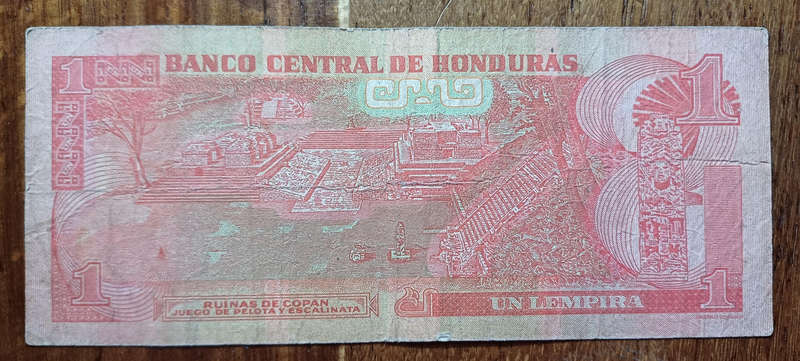 Honduras Bank Note 1 Lempira