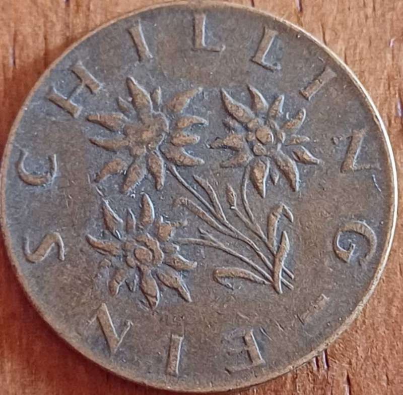 1968 Austria 1 Shilling