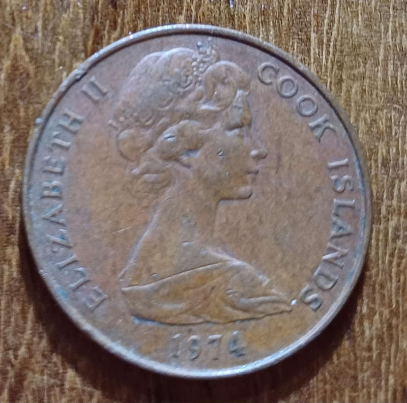 1974 Cook Islands 2 Cent