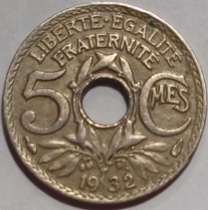 1932 France 5 Centimes
