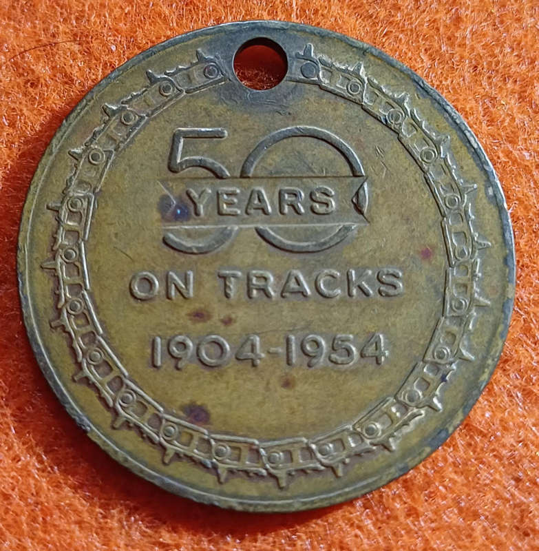 Caterpillar Medallion 50 Years  (1904 - 1954)