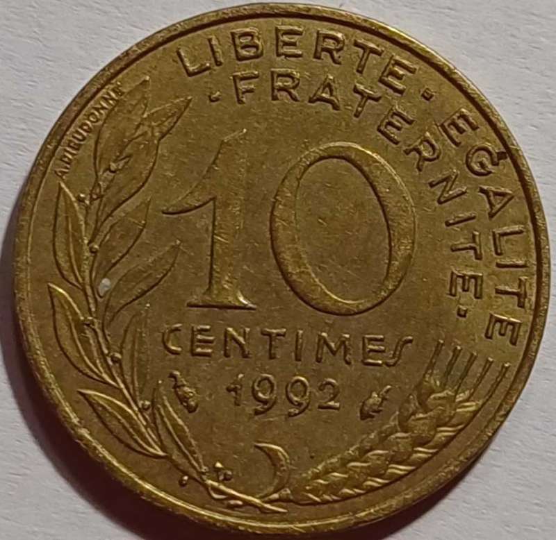 1992 France 10 Centimes