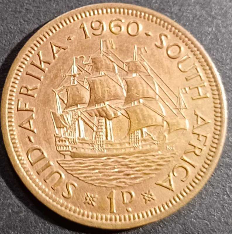 1960 SA Union 1 Penny