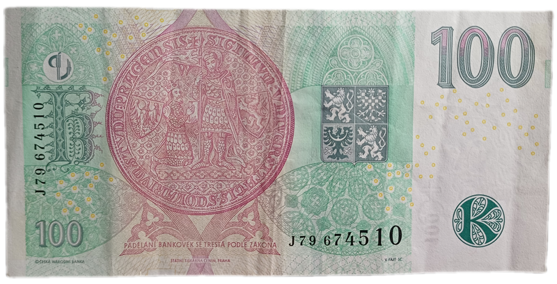 Czech Republic Bank Note 100 Korun