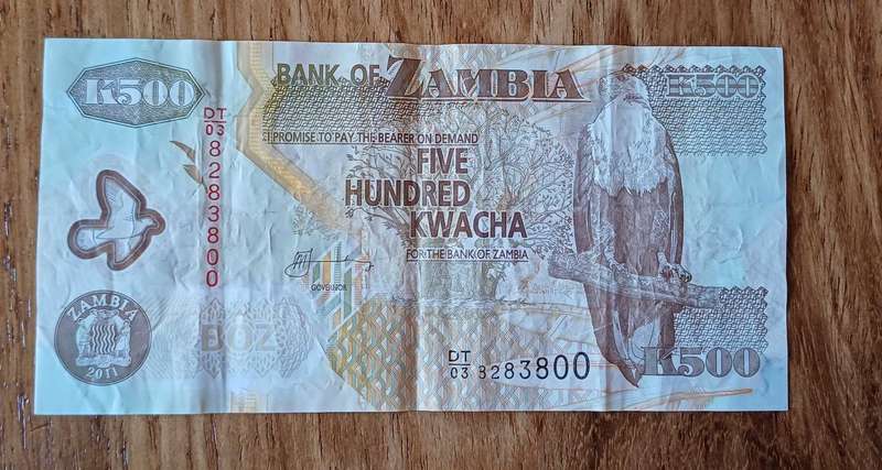 Zambia 500 Kwacha