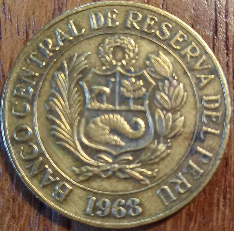 1968 Peru 1 Sol de Oro