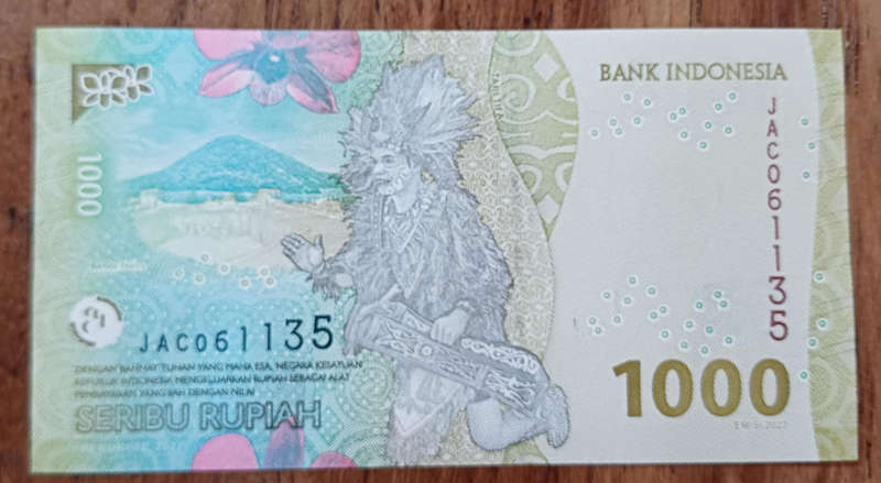 Indonesia Bank Note 1000 Rupiah (UNC)