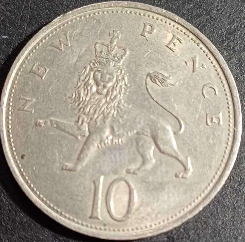 1968 GB 10 Pence