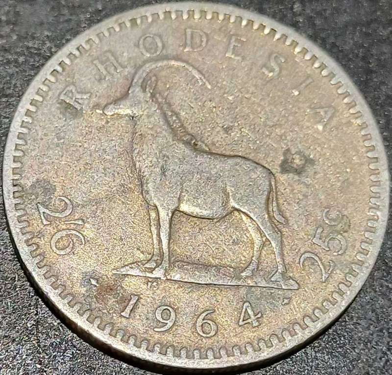 Rhodesia 2½ Shillings (25 cent) 1964