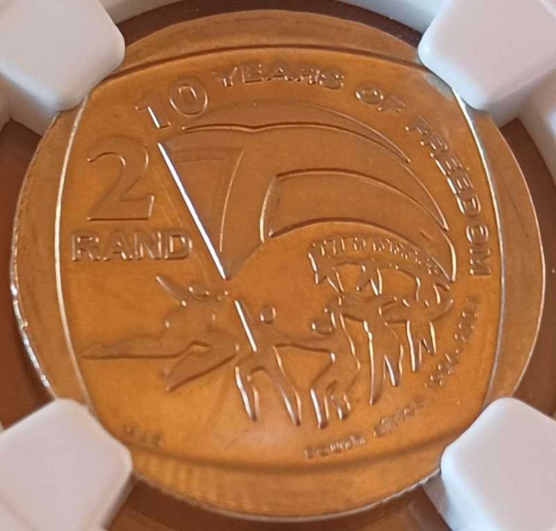 2004 South Africa R2 Democracy Anniversary MS64