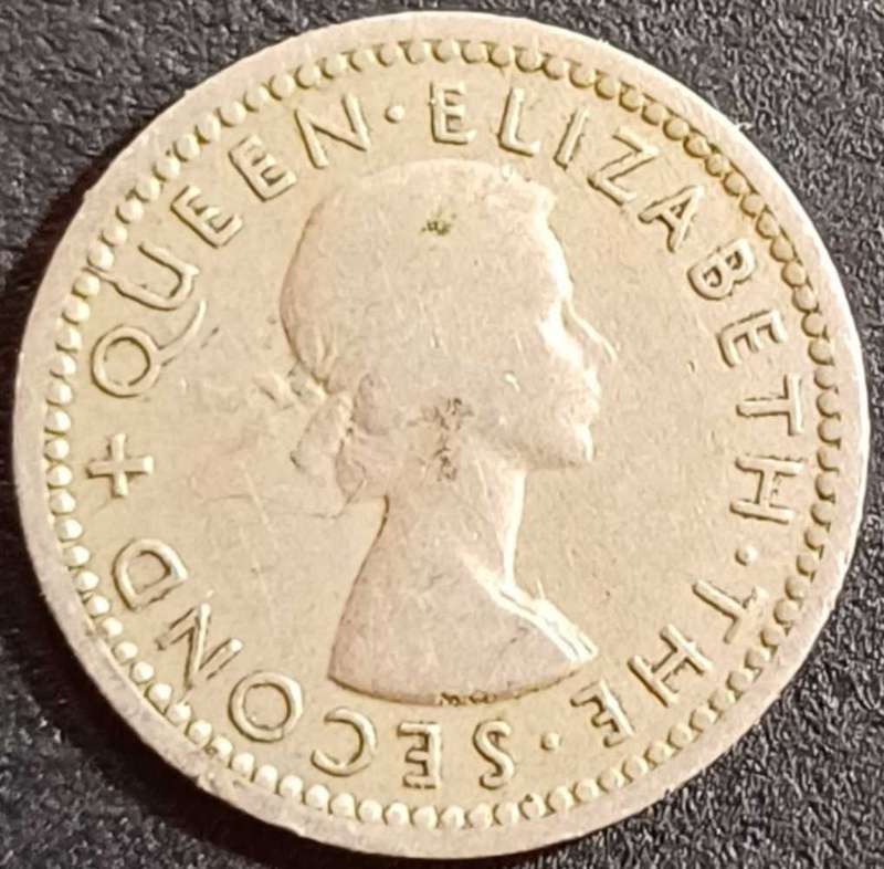 1955 Rhodesia & Nyasaland Threepence