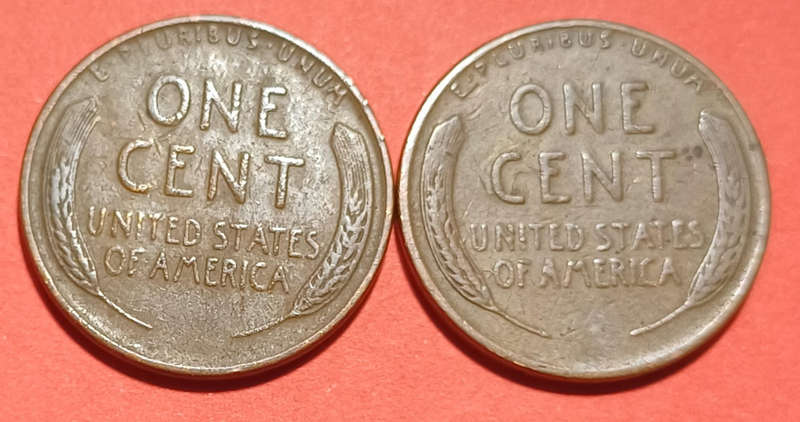 1946 & 1947 USA 1 Cent