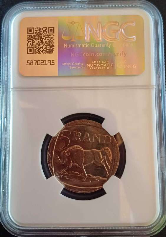 2000 R5 Nelson Mandela, Smiley Face, MS64