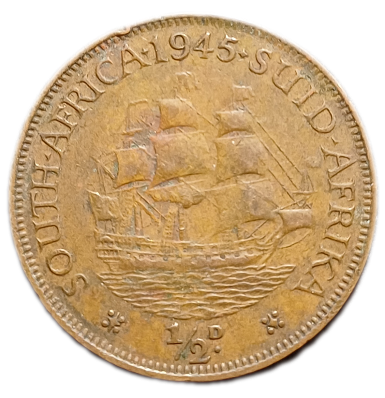 1945 Union Half Penny