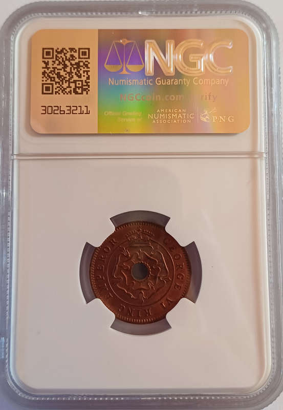 1943 Southern Rhodesia Half Penny