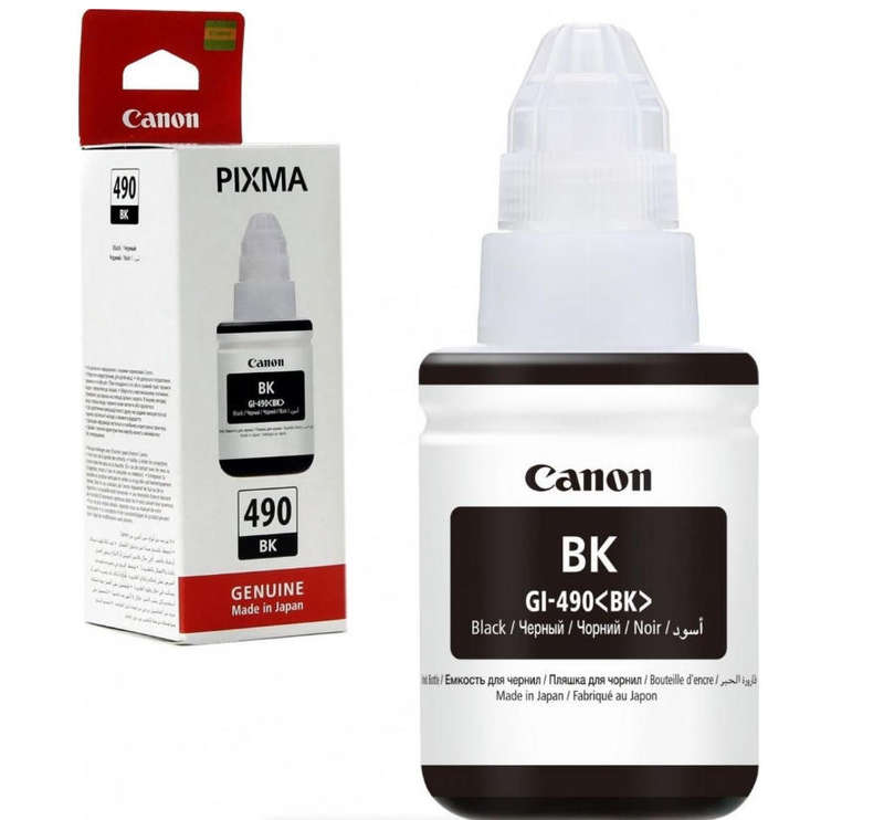 Canon GI-490 Ink Bottle Series (BK/C/M/Y)