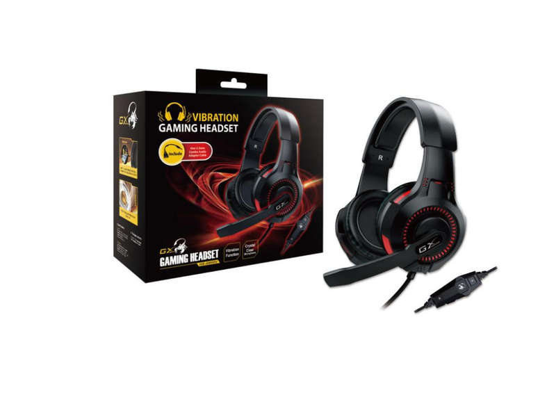 Genius HS-G600V Vibration Gaming Headset  Black