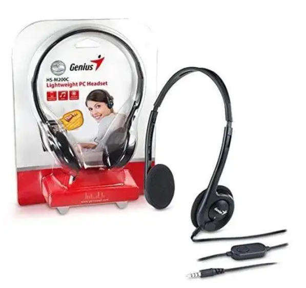 GENIUS HEADSET, M200C BLACK