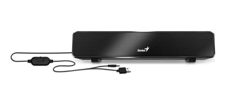 Genius Mini USB Soundbar 100  Compact Stereo Speaker