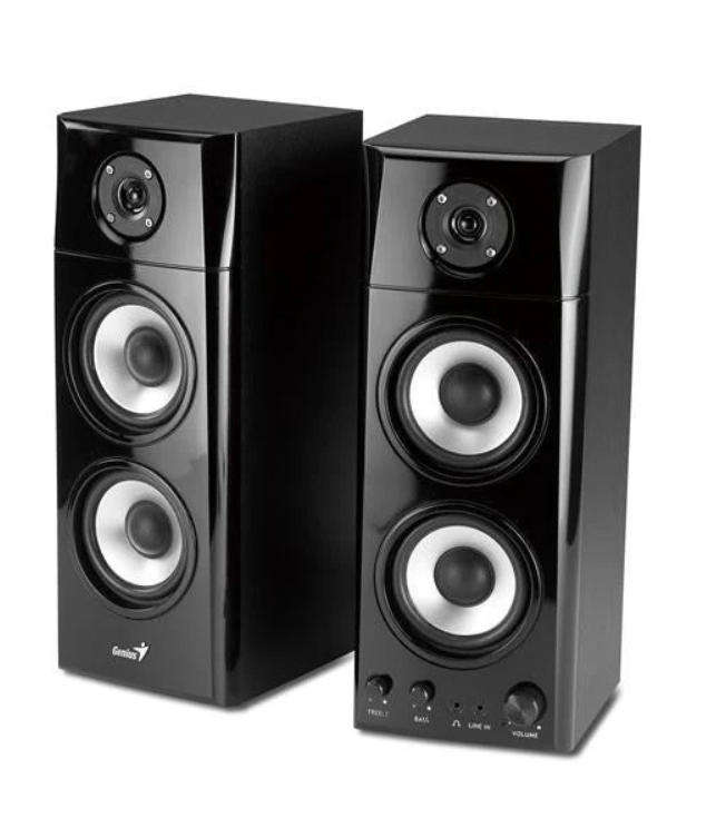 Genius SP-HF1800A 2.0 Hi-Fi Wood Speakers  50W RMS