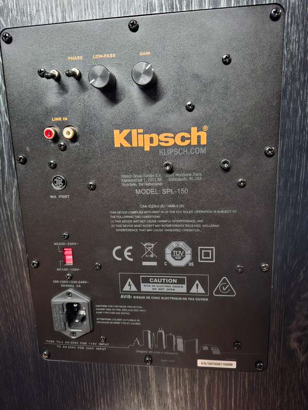 Klipsch SPL-150 Subwoofer