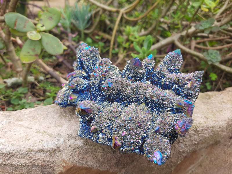 RAINBOW AURA SPIRIT QUARTZ CLUSTER 0.535kg