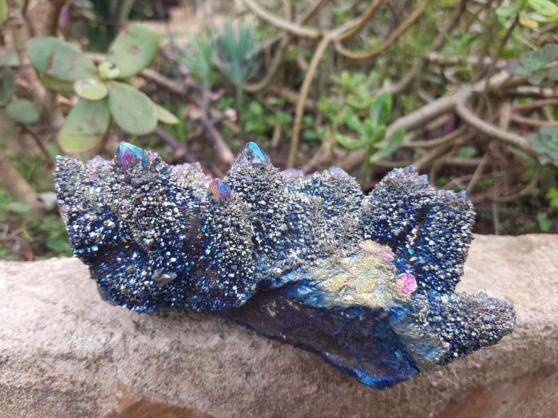 RAINBOW AURA SPIRIT QUARTZ CLUSTER 0.535kg