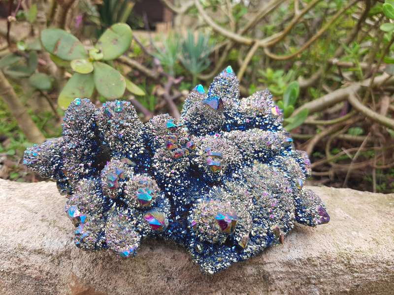 RAINBOW AURA SPIRIT QUARTZ CLUSTER 0.535kg