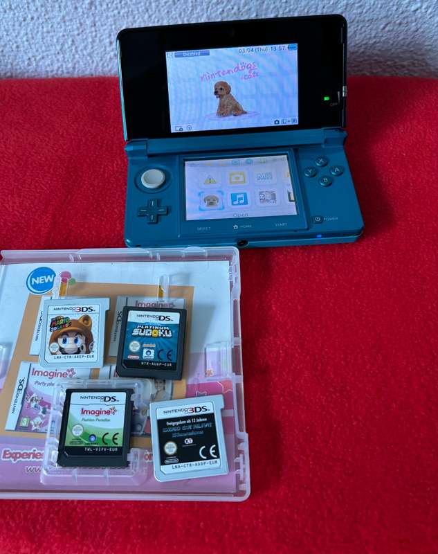 Nintendo 3DS Console Bundle  Boxed | 5 Games | 32GB Card | Excellent Condition