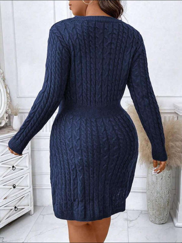 Plus Size Knitted Dress Size 3XL
