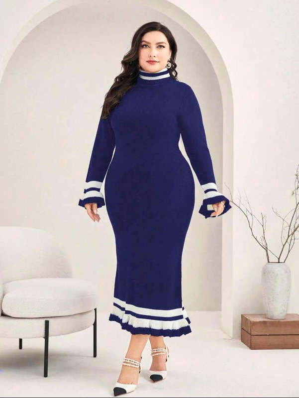 Plus Size Winter Dress Size 2XL