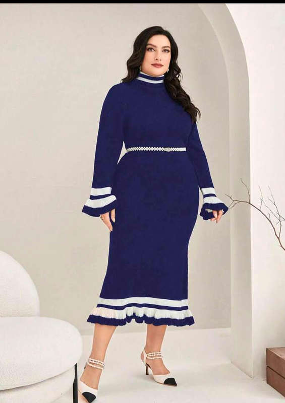 Plus Size Winter Dress Size 2XL
