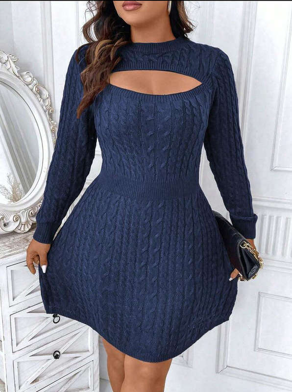 Plus Size Knitted Dress Size 3XL