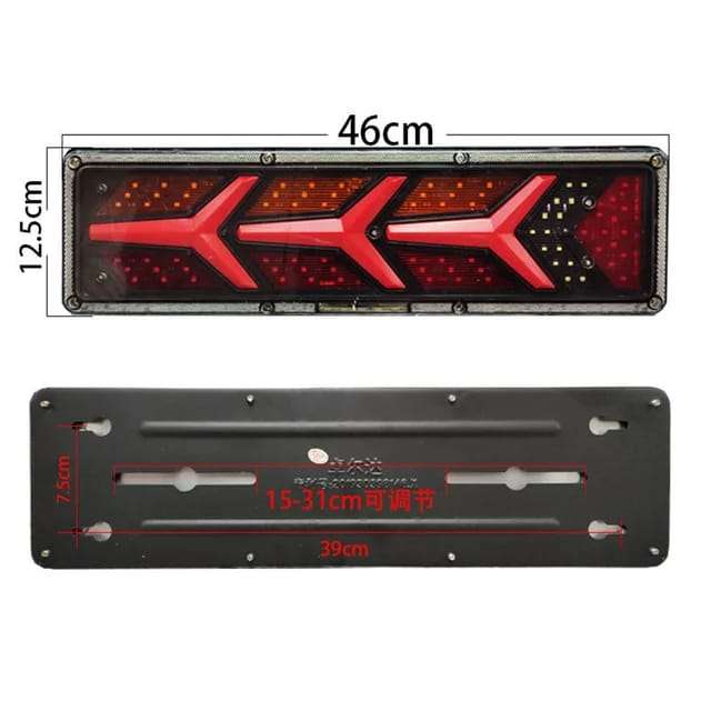 High-Performance Sequential 24V LED Taillights  Set of 2