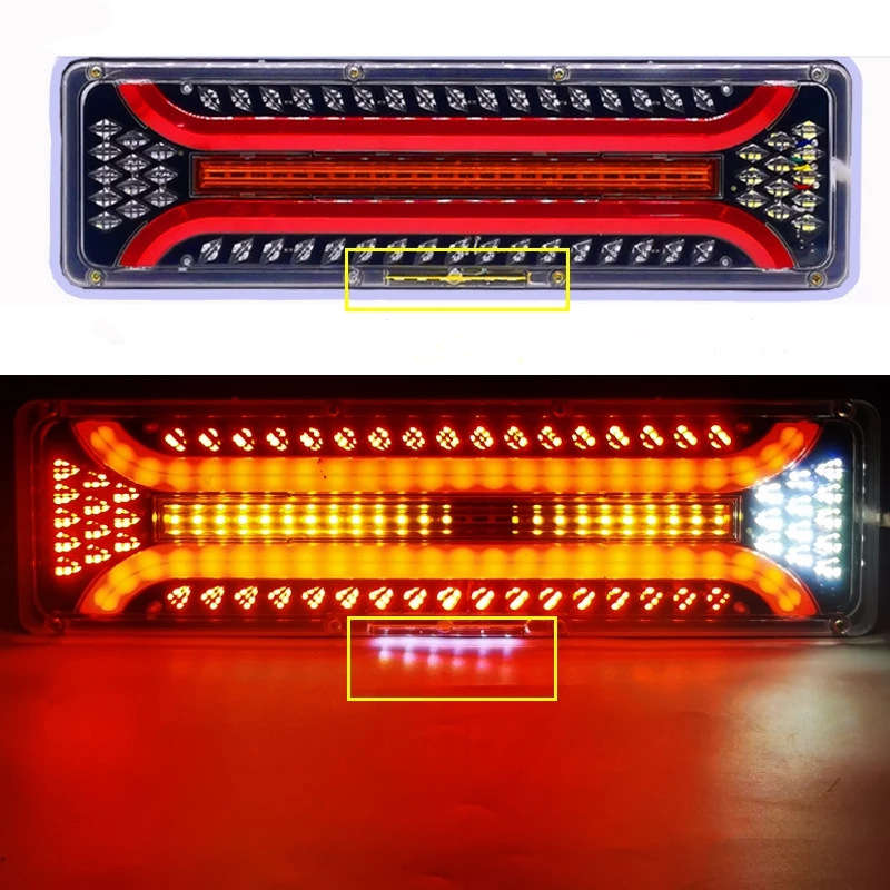 High-Performance Sequential 24V LED Taillights  Set of 2