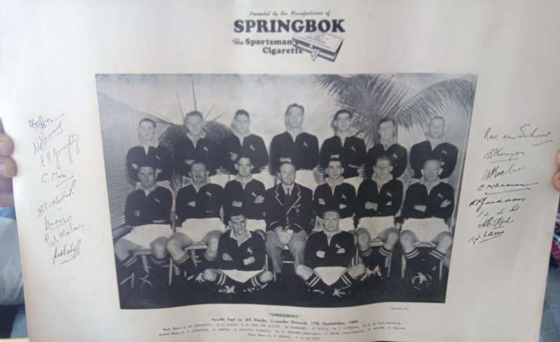 Rare 1949 4th test 17th September 1949- vs All blacks @ Crusader Grounds  -  Springbok South Africa