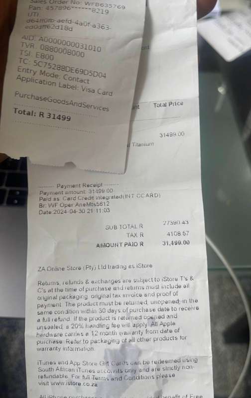 iPhone 15 pro max 256GB