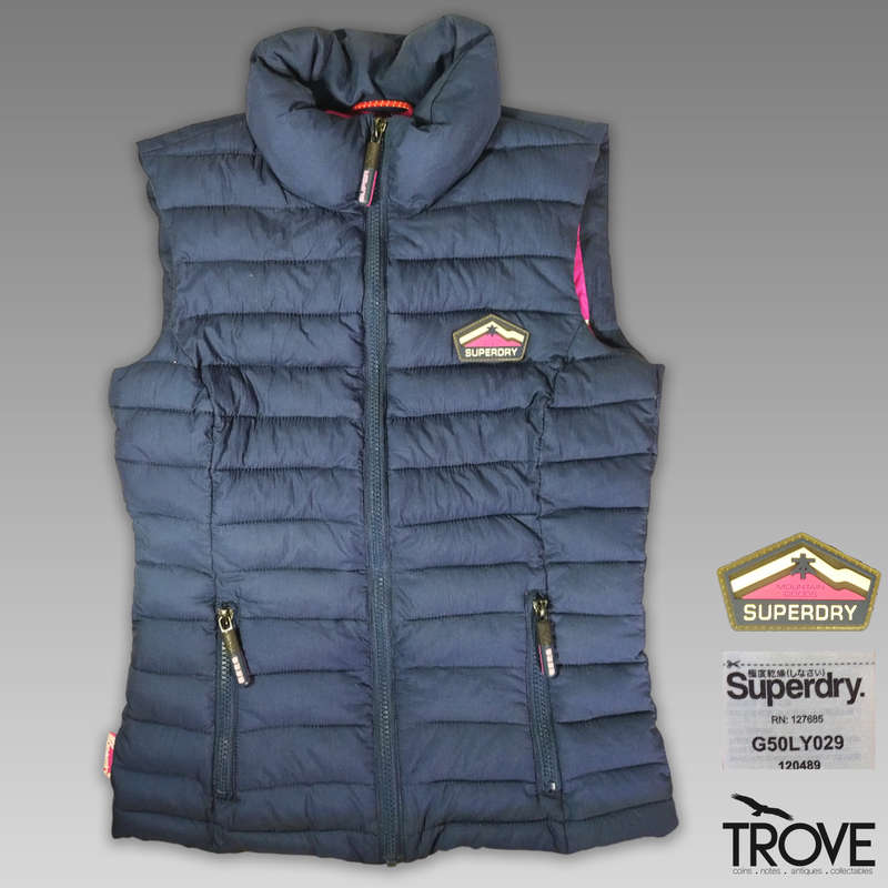 Original Ladies Superdry Mountain Goods Puffer Vest