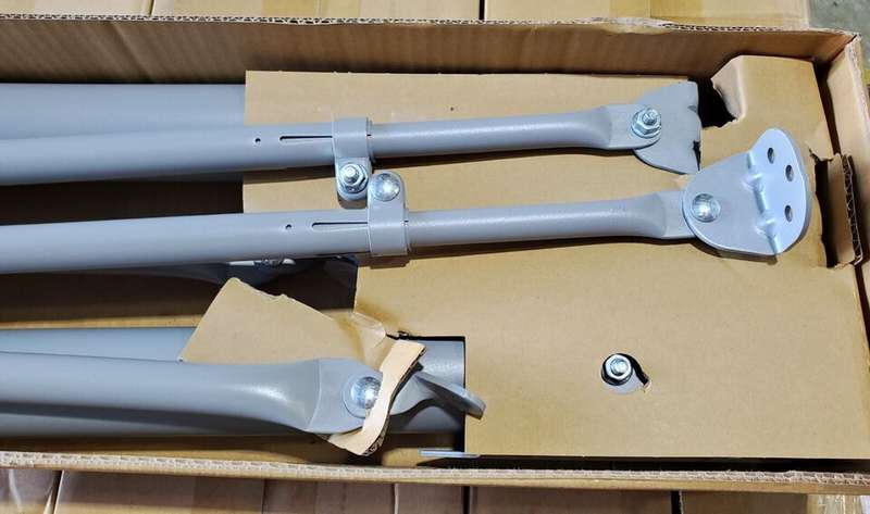 Hughes / Hughesnet Satellite Dish Wall Roof TriMast Bracket